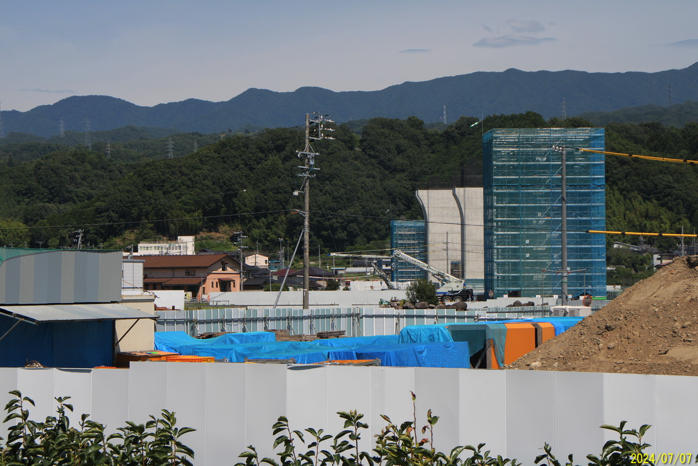 天竜川左岸の地上区間(その2)